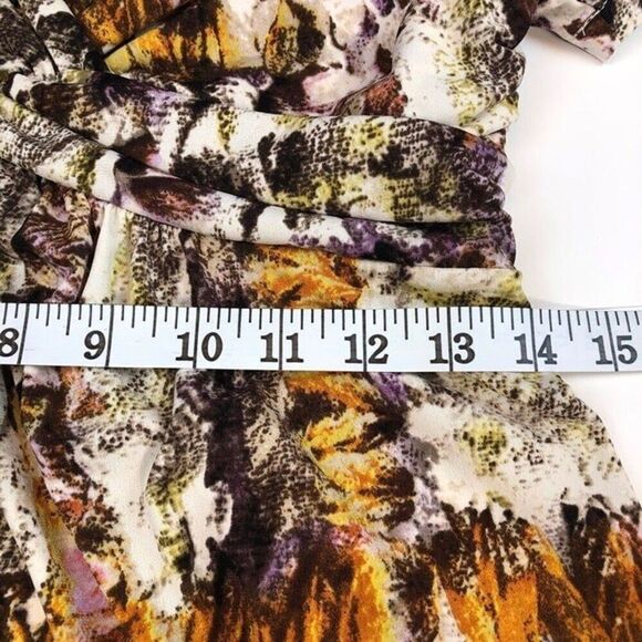 Daisy Fuentes Petite Small Dress - Multi-Color V-Neck Casual Work - Picture 5 of 10